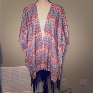 Beautiful fringe kimono